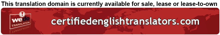 We Do Translation English Certified Document Translation