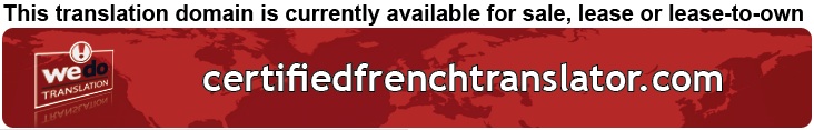 We Do Translation French Certified Document Translation