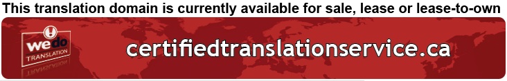 We Do Translation Certified Document Translation Service