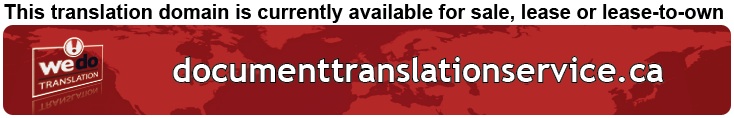 We Do Translation Document Translation