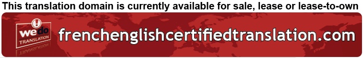 We Do Translation French Certified Document Translation