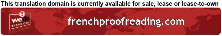 We Do Translation French Document Proofreading