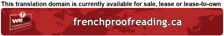 We Do Translation French Document Proofreading