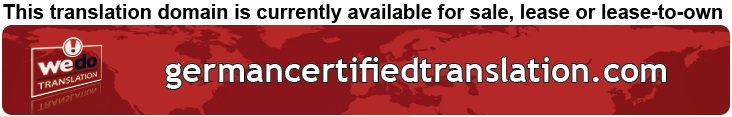 We Do Translation German Certified Document Translation