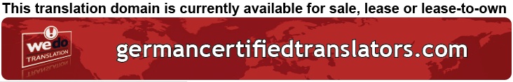 We Do Translation German Certified Document Translation
