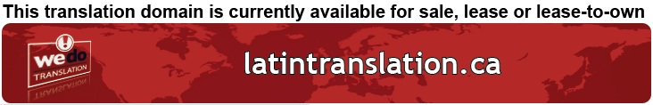 We Do Translation Latin Document Translation