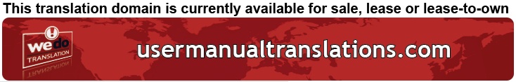 We Do Translation User Manual Translation