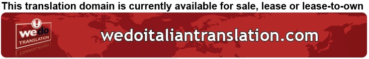 We Do Translation Italian Translation